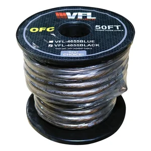 VFL4655BK | American Bass VFL 0 Gauge OFC Power Wire - 50