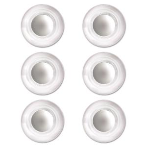 Quartet EPIC1U-25 Magnets,fgls Brd,6pk,clr