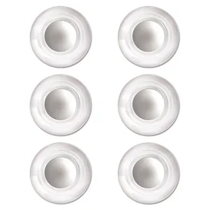 EPIC1U-25 | Quartet Clear Glass Magnets for Boards, 6-Pack,