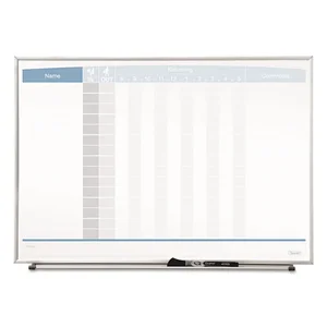 33705 | Quartet Vertical Employee Tracking Matrix Board,