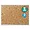 2305 | Quartet Classic Cork Bulletin Board with Aluminum