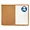 S553 | Quartet Dry-Erase and Cork Board with Oak Finish,