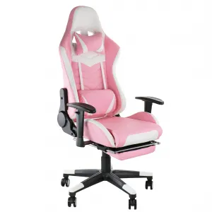 Gamefitz GF-2005 Gaming Chair In Pink And White