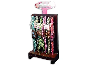 Bulk Buys Adjustable Colorful Woven Wood Bracelets Display
