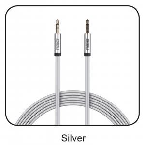 Naxa NAC-200-6FSILVER 6 Ft. Tangle-free Auxiliary Cable-silver