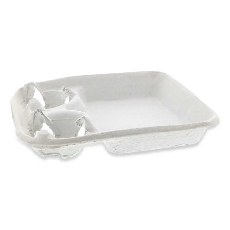 Pactiv YM527535 Tray,2 Cup Beverage Ca,nt