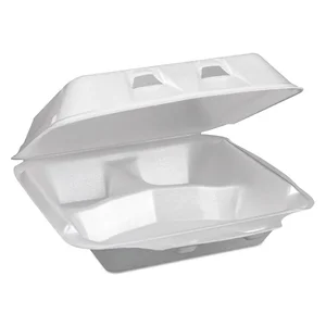0TH10099Y000 | Pactiv Corporation White Foam Hinged Lid