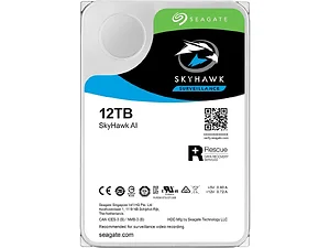 Seagate SKYHAWK AI 12TB SATA Hard Drive - 256MB Cache -