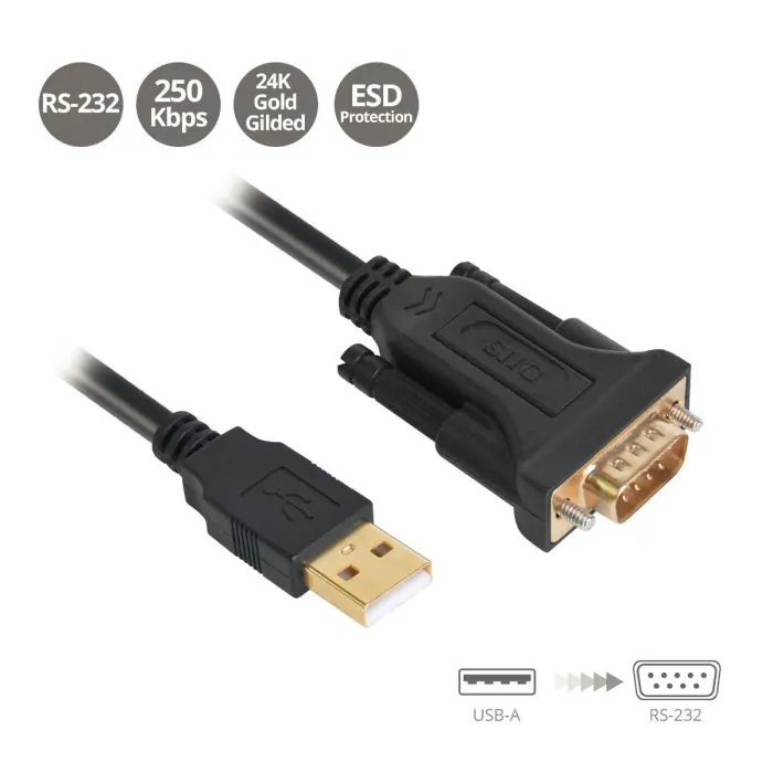 Siig JU-CS0311-S1 Usb To Rs-232 Serial Adapter With Ftdi Chipset