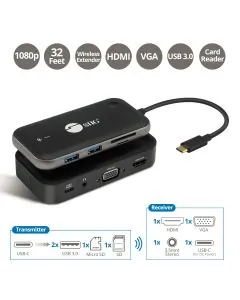 Siig CE-H26P11-S1 Ac Ce-h26p11-s1 1080p Wireless Usb-c Video Hub Exten