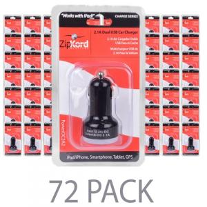 Zipkord POWERDC2A2-BP-72PK (72-pack)  Powerdc2a2 2.1a 10.5w Dual Usb C