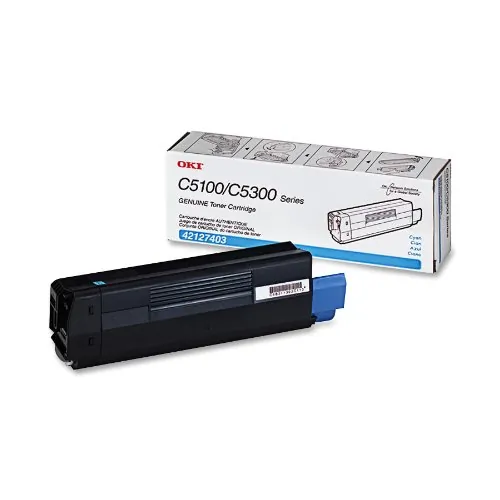 Original Okidata 42127403 Toner Cartridge - Cyan - 5000 Pages - C5100n