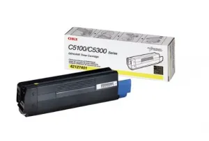 Original Okidata 42127401 Oki Toner Cartridge - Led - 5000 Pages - Yel