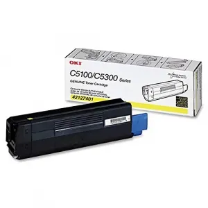 Original Okidata 42127401 Oki Toner Cartridge - Led - 5000 Pages - Yel