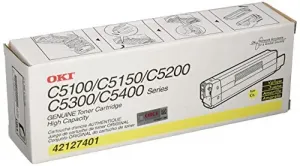 Original Okidata 42127401 Oki Toner Cartridge - Led - 5000 Pages - Yel