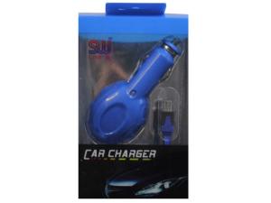 Bulk CA656 Sw Blue Micro Usb Car Charger