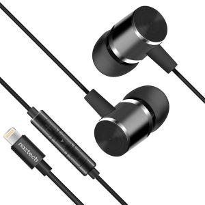 Naztech 14203 Mfi Ltng Earphns Blk