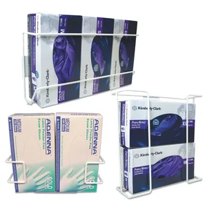 Unimed Vertical Glove Box Holder - 4-Box Stainless Steel