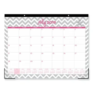 Blue Sky Dabney Lee Ollie Academic Year Desk Pad - Gray