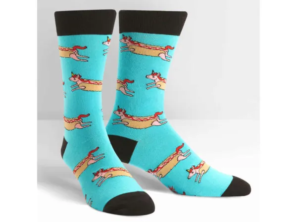 Bulk BJ364 Sock It To Me Corn Dog Men039;s Crew Socks