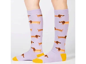 BJ378 | Bulk Buys Hot Dogs Youth Knee High Socks by Sock It