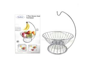 Bulk FD429 Casa Nueva 3 Piece Banana Hook Fruit Basket