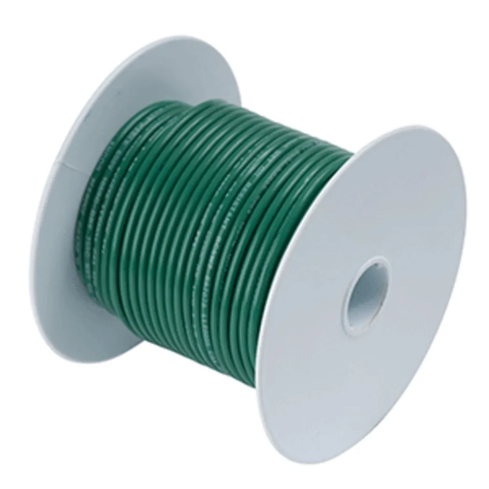 Ancor 111305 Green 8 Awg Tinned Copper Wire - 50'