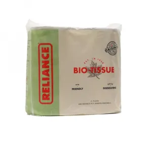 Reliance 00263014 Bio-tissue Is A Quick Dissolving, Double-ply Toilet 