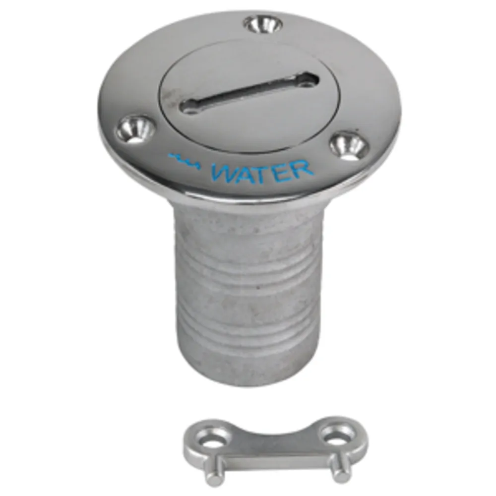 Whitecap 6125C 316 Stainless Steel Water Hose Deck Fill - 1.5