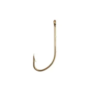 186F-2 | Eagle Claw Bronze 2# Single Barb Hooks with Ringed