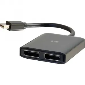 C2g 54290 4k Mini Displayport To Displayport Monitor Splitter - Dual M