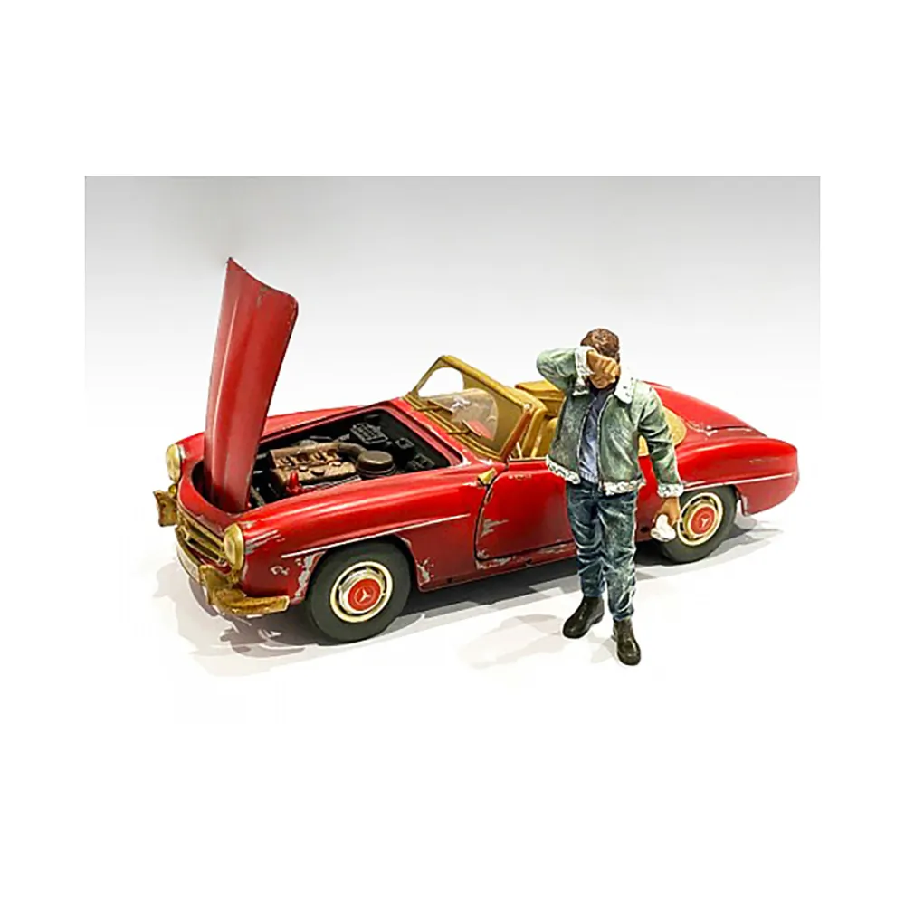 American 76362 Brand New 124 Scale Of Auto Mechanic Sweating Joe Figur