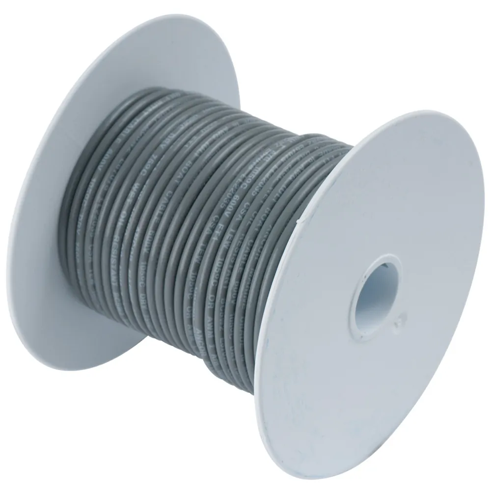 Ancor 100410 Grey 18 Awg Tinned Copper Wire - 100'