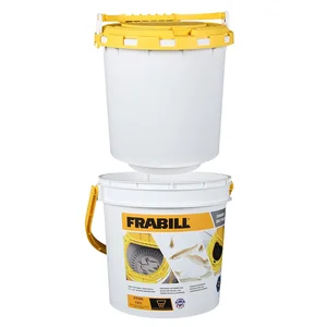Frabill Frabill 10 Quart Drainer Bait Bucket with Metal