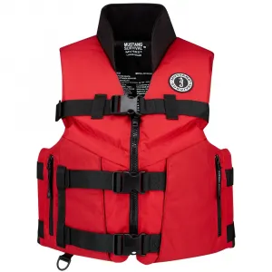 Mustang MV4626-XL-123 Mustang Accel 100 Fishing Foam Vest - Redblack -