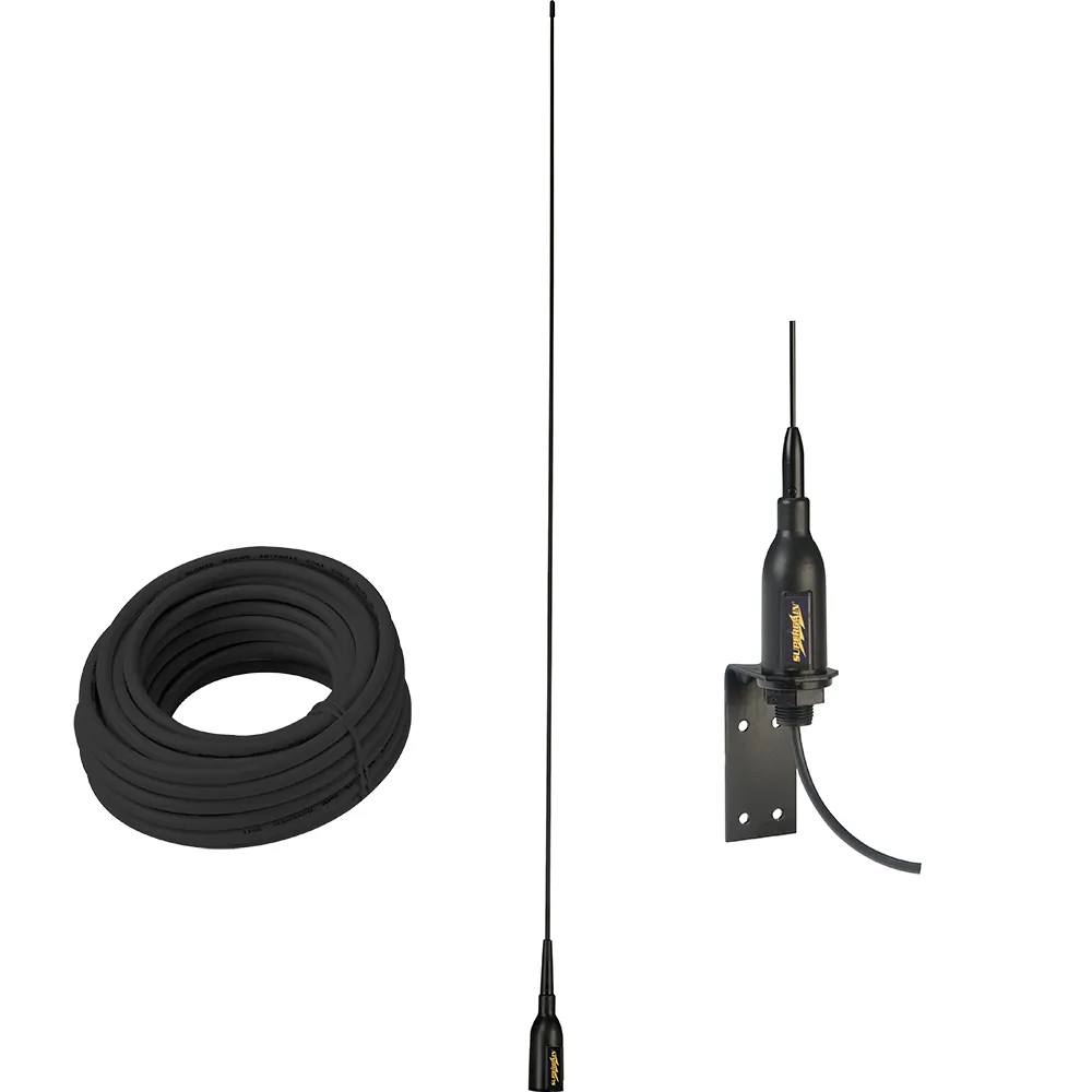 Glomex SGA100SBBK Glomex Elba Ais Antenna W L Bracket  66' Coax Cable