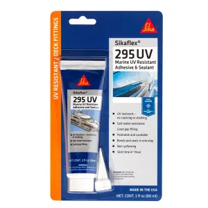 Sika 610587 Flex 295 Uv Sealant - Black - 3oz Tube