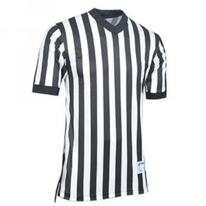 Champro BBJR1ABW3X 's Whistle Basketball Ref Dri-gear Jersey Is Constr