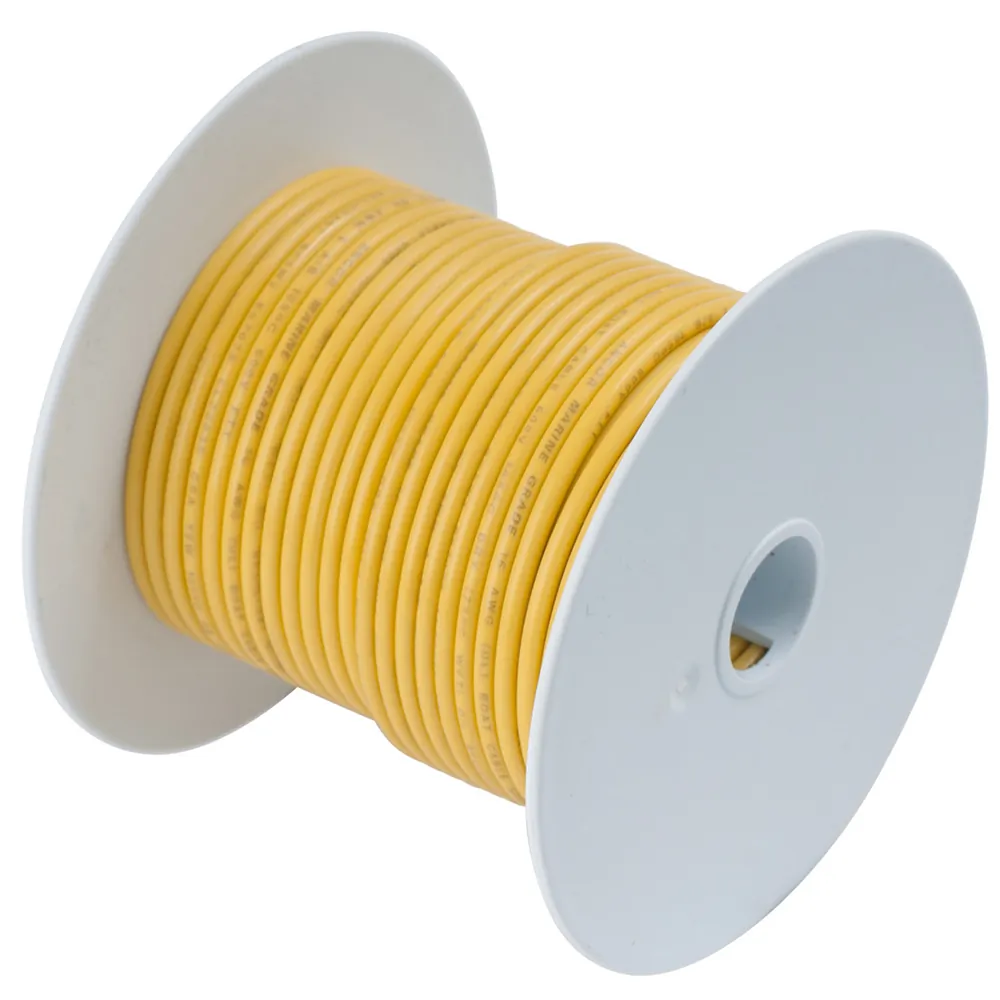 Ancor 107010 12 Awg Marine Grade Yellow Primary Wire - 100 Feet