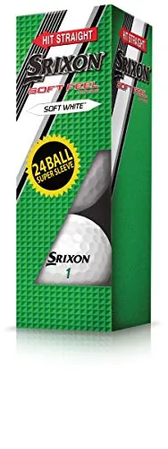 Srixon 10270386 Soft Feel Supersleeve Golf Ball-white-24pk