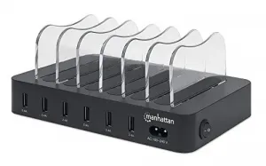 Manhattan 102254 6-port Usb Charging Station For Multiple Devices