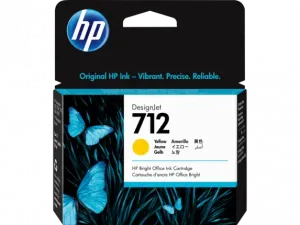 Original Hp 3ED69A Hp 712 Ink Cartridge - Yellow - Inkjet - 1  Pack