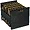96636247 | Atlantic Record Crate - Black PVC Storage for