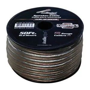 Audiopipe TCBL1250CPR 12 Gauge 100% Copper Series Speaker Wire - 50 Fo