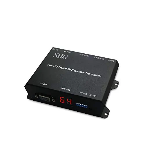 Siig CE-H26411-S1 Hdmi Extender Over Ip With Poe, Rs-232  Ir Transmitt