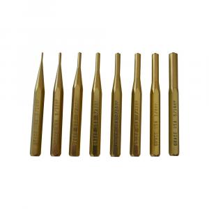 Grace GRBRP8 Grace Usa High Quality Brass 8 Piece Pin Punch Set