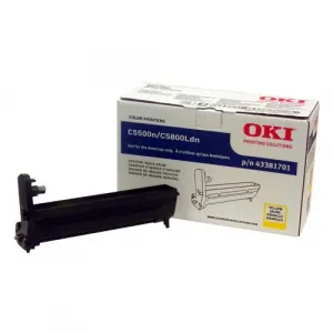 Original Okidata 43381701 Oki Yellow Image Drum For C5800ldn, C5650n, 