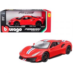 Bburago 26026bl Brand New 124 Scalediecast Car Model Of Ferrari 488 Pi