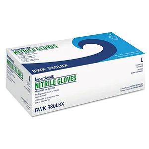 BWK380MBX | Boardwalk Disposable Nitrile Gloves, Medium,