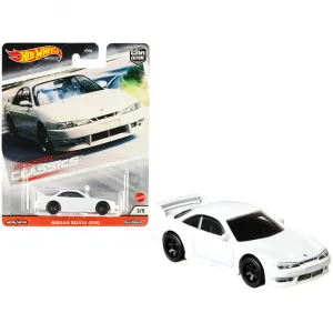 Hot GJP99 Nissan Silvia (s14) White Modern Classics Diecast Model Car 